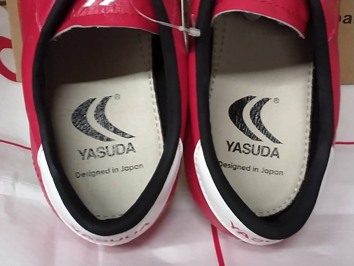 限定 ヤスダ YASUDA サッカーシューズ サッカースパイク 固定式 Ligaresga Pro YSD-F20.001.0201W RED/WHT 27,5cm _画像5