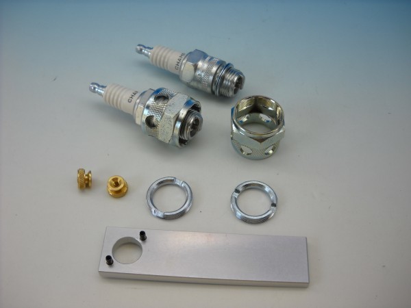 18mm свеча зажигания conversion KIT штекер & корпус комплект внешний покрытие Vintage Knuckle боковой клапан(лампа) инструмент имеется 