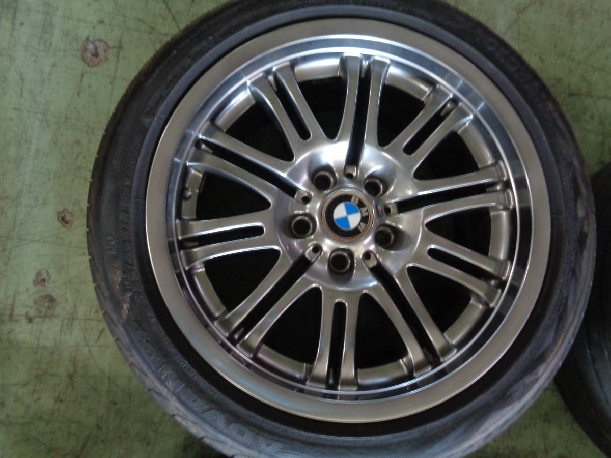 ＢＭＷ　M3 E46 純正ホイール　 8J +47 9J +26 5H 120 225/45R18 255/40R18 _画像5