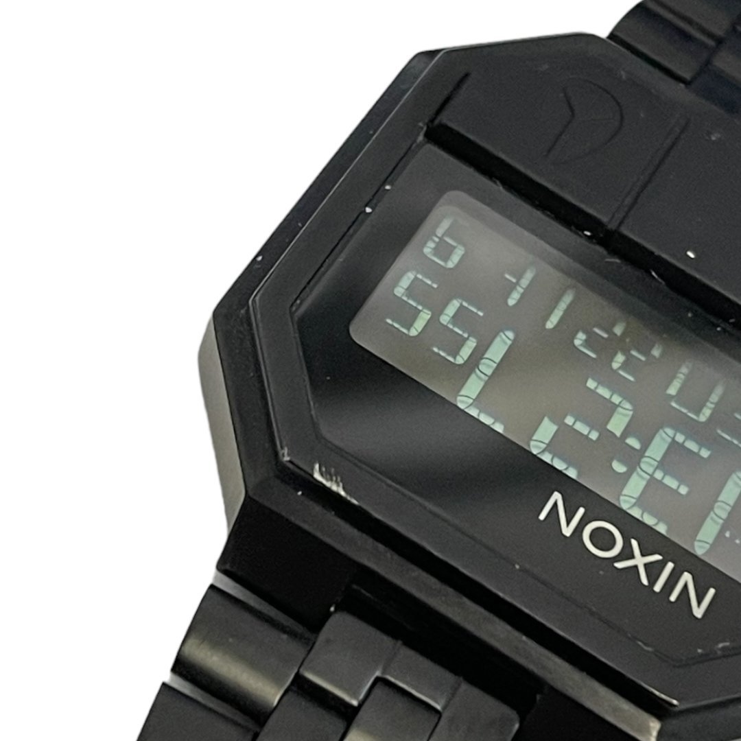ofL41779RO 【中古品】NIXON RE-RUN ニクソン ロボットロック ウォッチ デジタル時計 ブラック 腕時計 箱なし 本体のみ_画像8