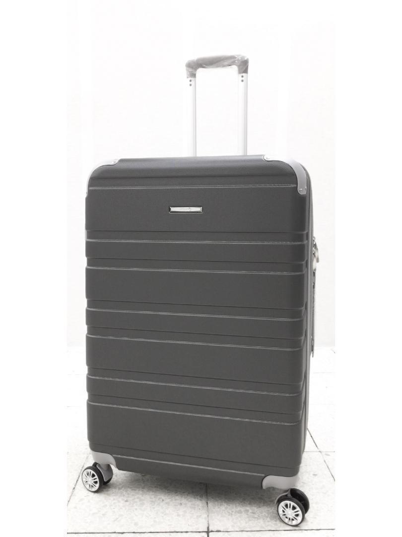 大型軽量スーツケース 8輪静音キャリーバッグ キャリーケースTSAロック付き Lサイズ 黒