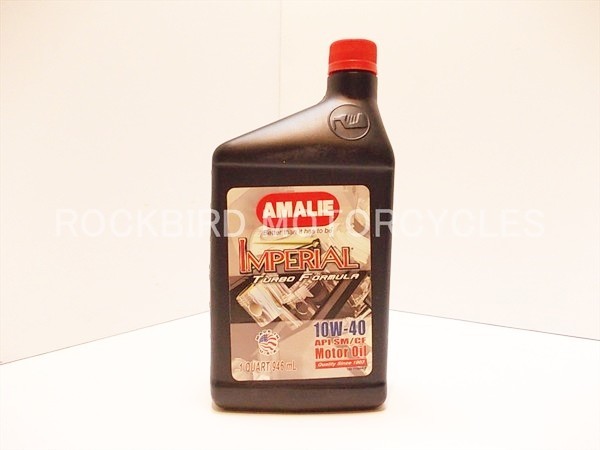 　AMALIE OIL / アマリ オイル 鉱物油 10W40 オールドホンダ カワサキ クラシックバイクに 3本以上購入でおまけ付キャンペーン_画像1