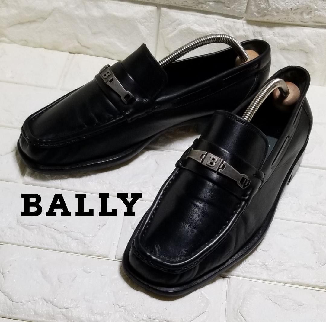 スイス製　Bally ビットローファー　US7.5（25.5cm）ブラック