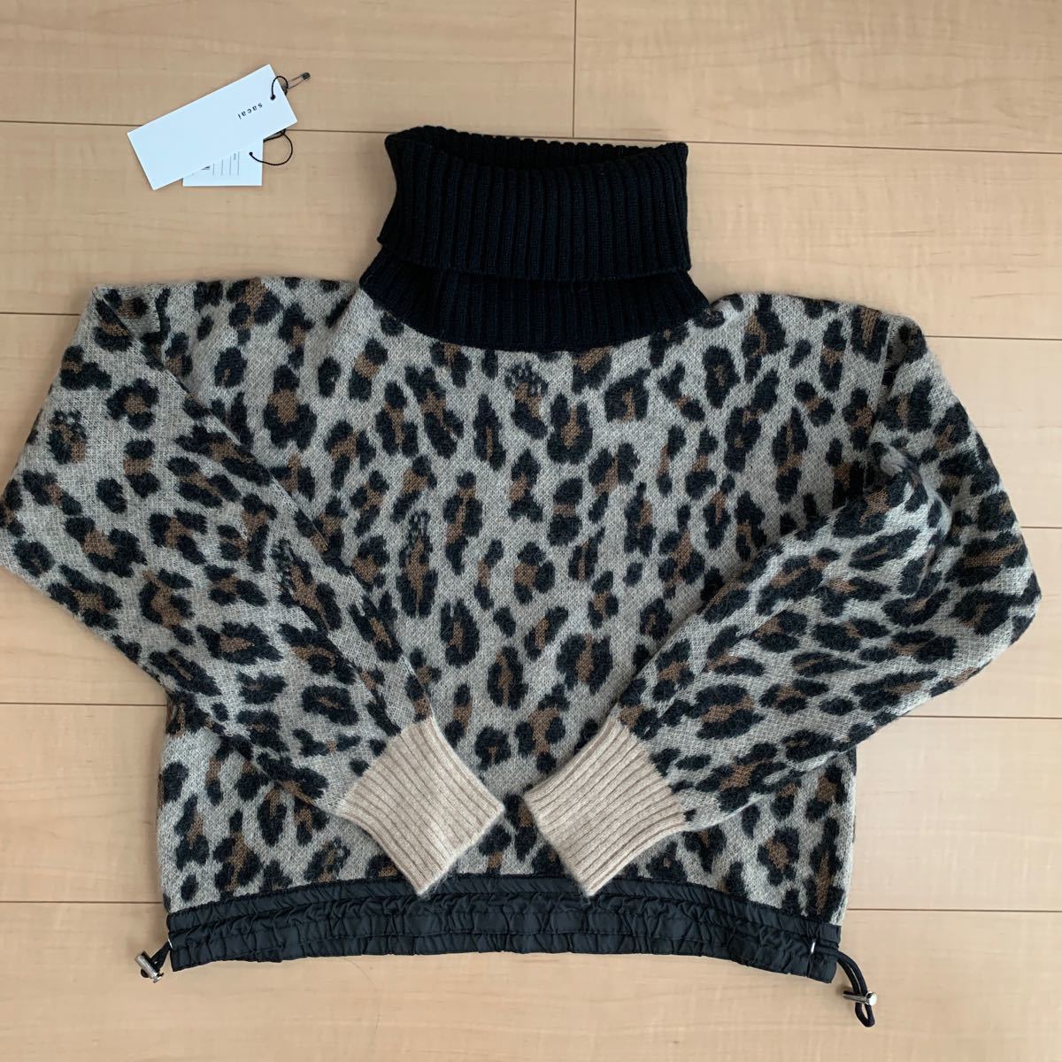 sacai レオパードニット サイズ1 SACAI サカイ レオパード柄 ニット 1サイズ 美品