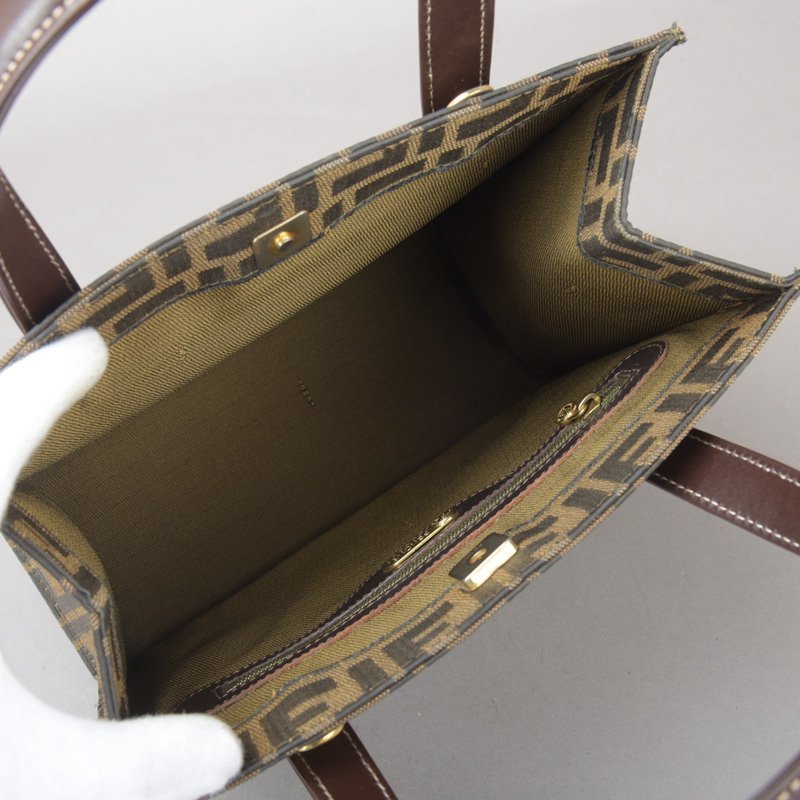 未使用 美品 FENDI フェンディ ズッカ ハンドバッグ ショルダーバッグ