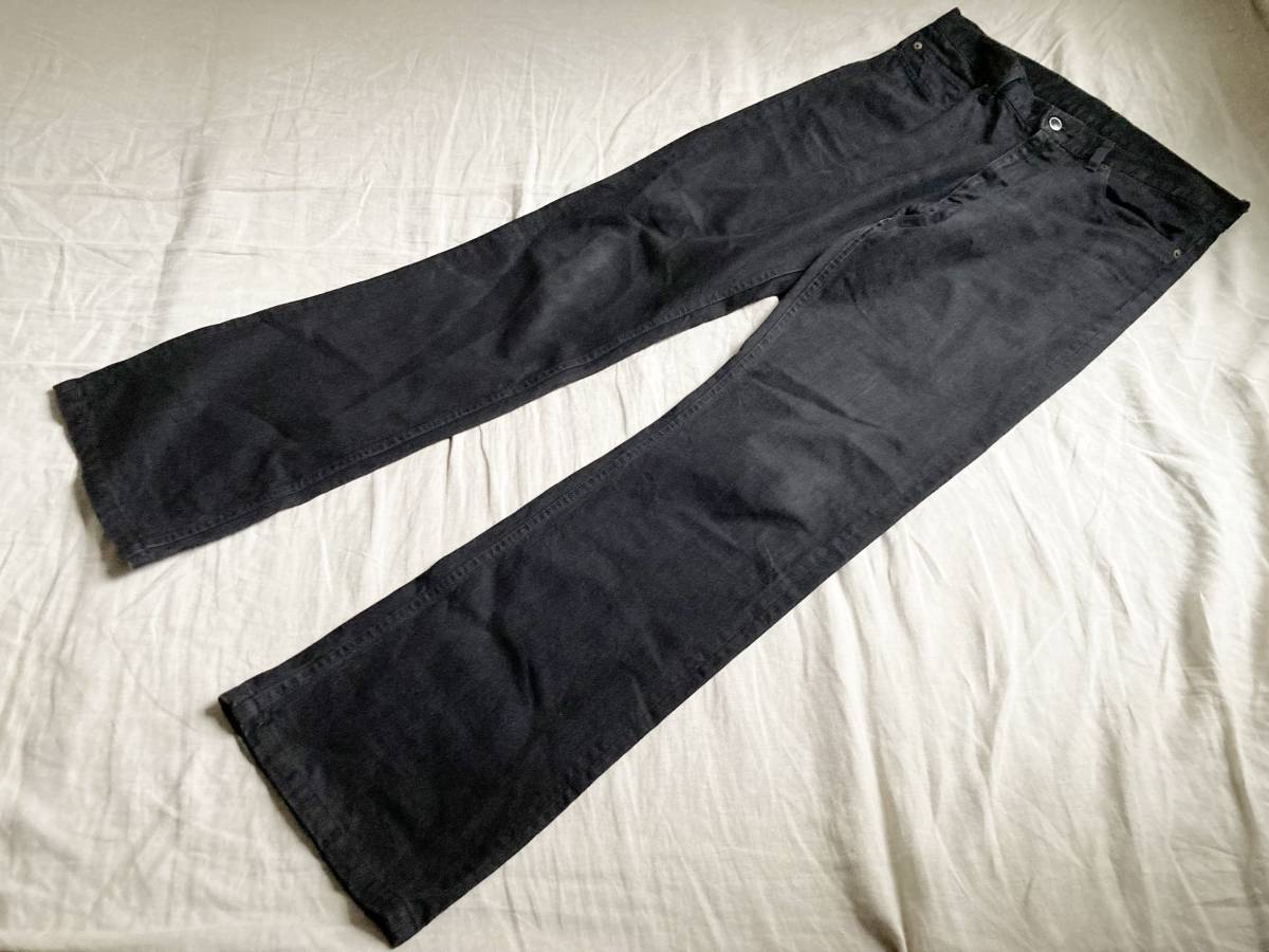 SUB-AGE. サベージ BOOTS CUT DENIM サークル刺繍 ブーツカット デニム パンツ SA-006 黒 ブラック 2 ◇11