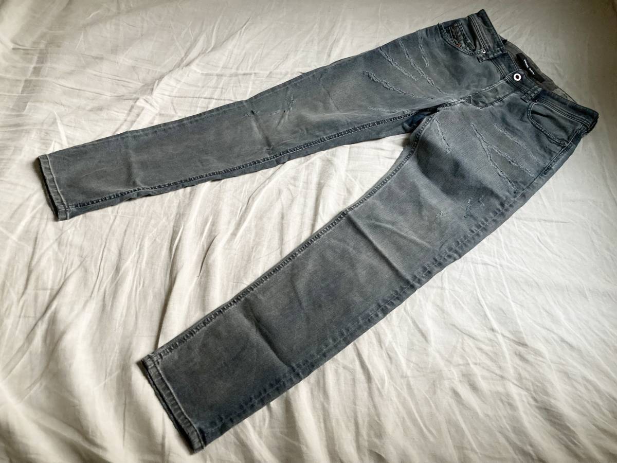 DIESEL ディーゼル D.N.A LARKEE-BEEX 084TL Stretch Jeans Regular Tapered ダメージ加工 ストレッチ テーパード デニム パンツ W27 ◇11