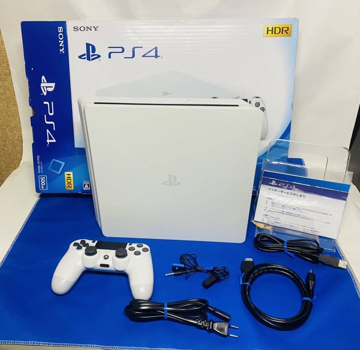 美品PlayStation グレイシャー・ホワイト 500GB (CUH-2200AB02)