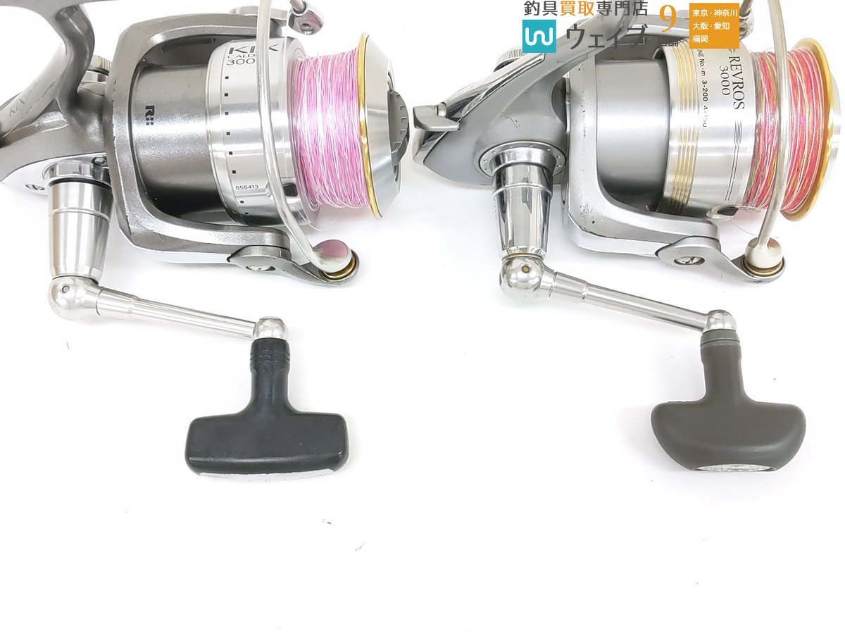 ネット激安通販 スピニングリール2台+交換スプール3個 レブロス