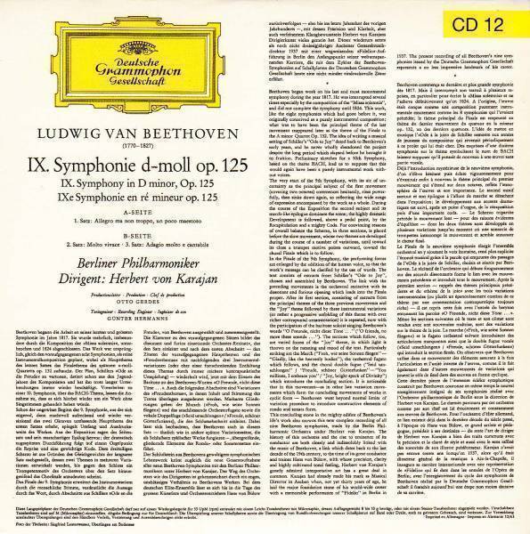 [2CD/DG]ベートーヴェン:交響曲第9番/G.ヤノヴィッツ(s)&H.R-マイダン(a)他&H.v.カラヤン&ベルリン・フィルハーモニー管弦楽団 1962他_画像2