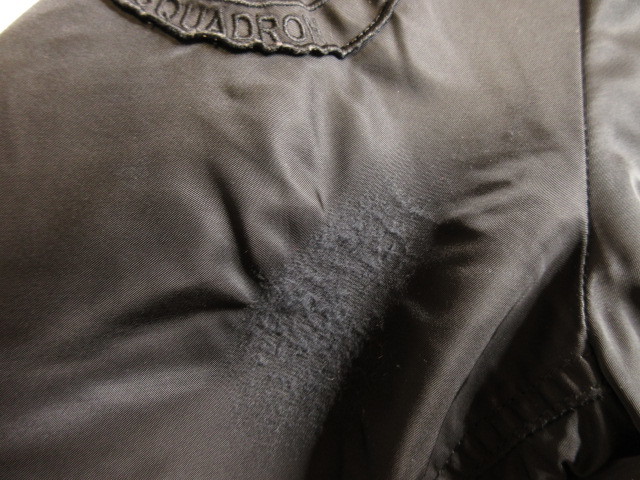 ALPHA アルファ インダストリーズ ワッペン付き MA-1 フライトジャケット サイズＭ ブラックｘブラック 黒ｘ黒 _画像6
