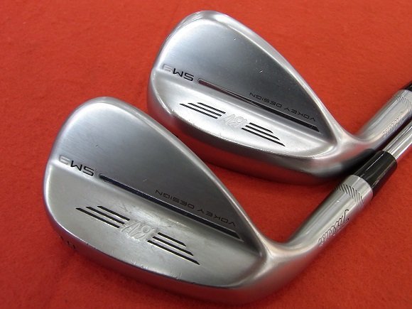 ★タイトリスト　VOKEY SM9 ツアークローム　52度 & 56度　NSPRO MODUS3 TOUR 105/S　【中古/レフティ/2本セット】_画像2