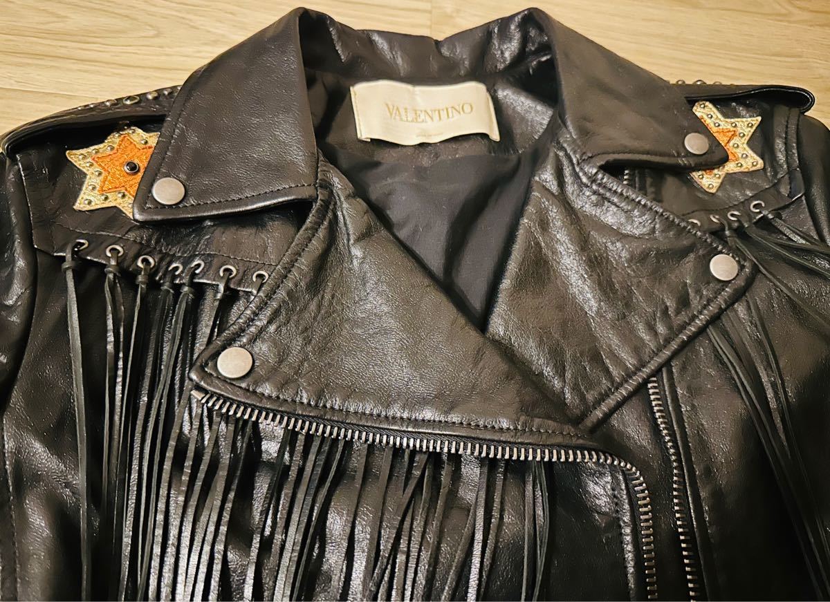 ヴァレンティノ Valentino 44ラム¥572,000ライダースジャケット