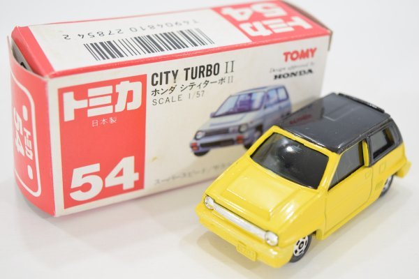 ヤフオク! - TOMY トミカ No.54 ホンダ シティ ターボ II