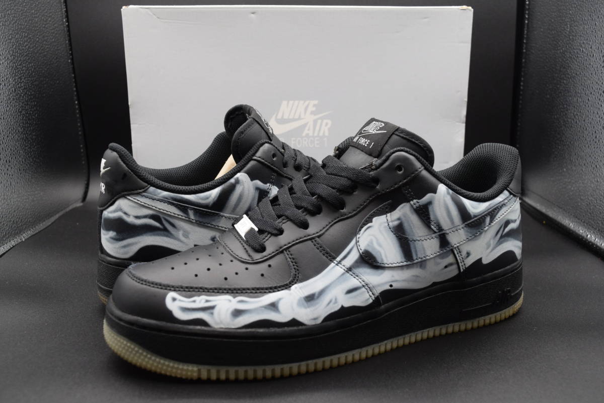 美品 レア希少】29CM NIKE AIR FORCE 1 LOW BLACK SKELETON ナイキ