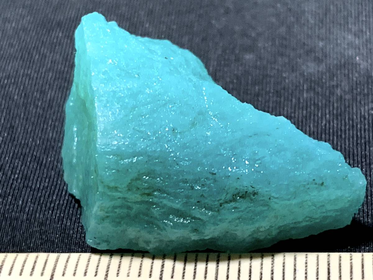 天河石 Microcline 微斜長石・1・11g（モザンビーク産鉱物標本）の画像1