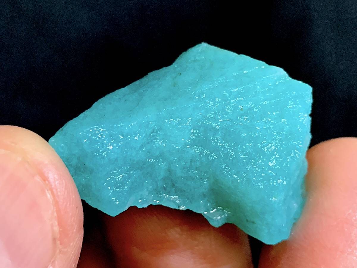 天河石 Microcline 微斜長石・1・11g（モザンビーク産鉱物標本）の画像5