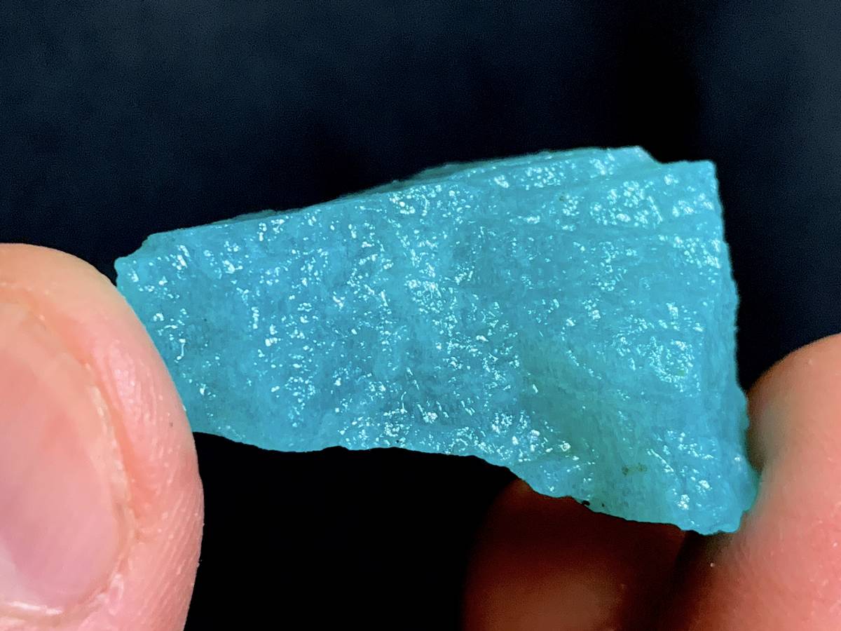 天河石 Microcline 微斜長石・1・11g（モザンビーク産鉱物標本）の画像4