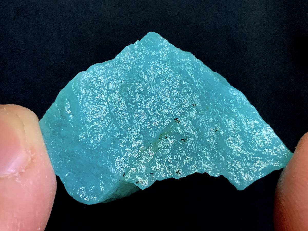 天河石 Microcline 微斜長石・1・11g（モザンビーク産鉱物標本）の画像6