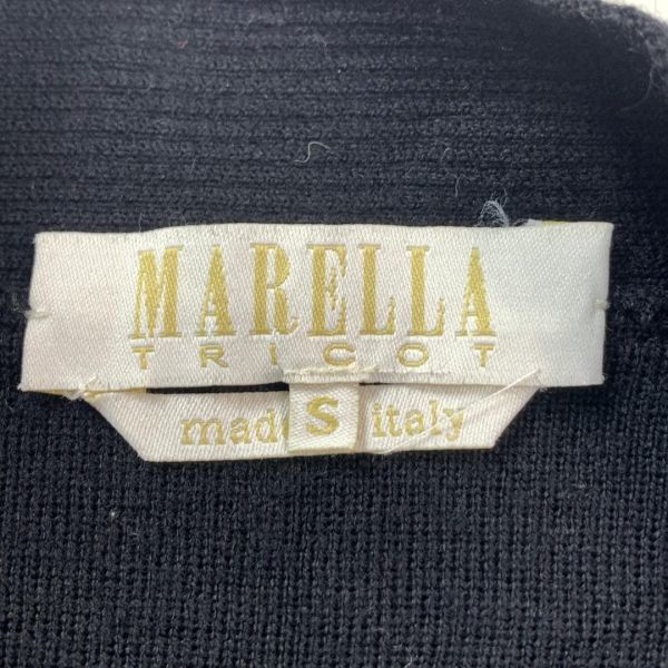 MARELLA マレーラ ラップスカート ウール ネイビー S C3945_画像4