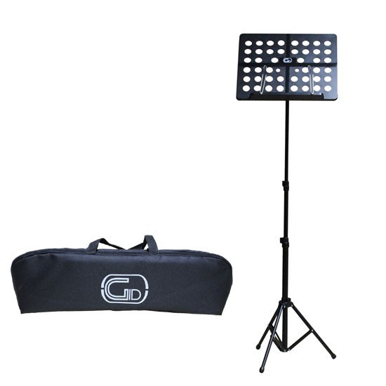 軽量折りたたみ式オーケストラ譜面台 ブラック GID Foldable Small Music Stand GL-05 （持ち運びケース付）_画像1