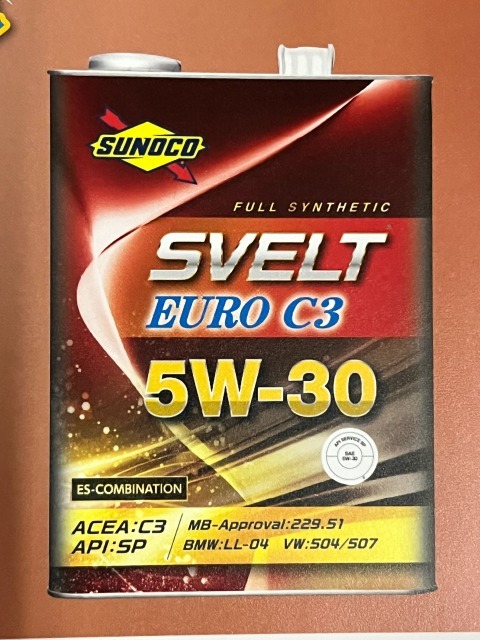 最大43%OFFクーポン SUNOCO スノコ エンジンオイル Svelt スヴェルト 5W30 FULL SYNTHETIC OIL 4L 