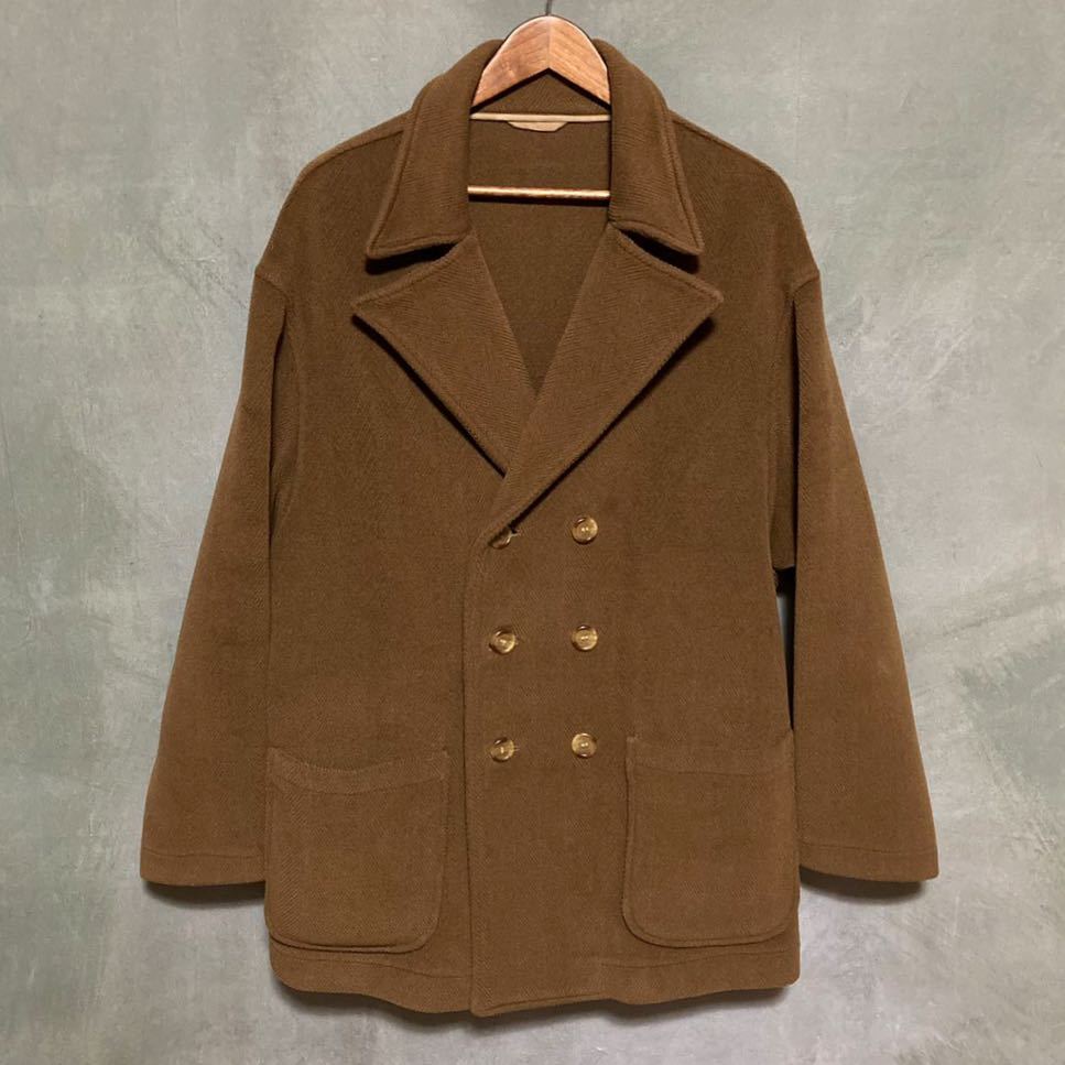 半額SALE☆ 美品 theory 40 ブラウン 光沢感あり ウール おしゃれ