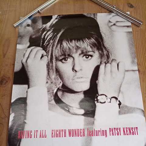 【12's Euro Beat】Eighth Wonder featuring Patsy Kensit「Having It All」JPN盤　ポスター　①　新品_画像1