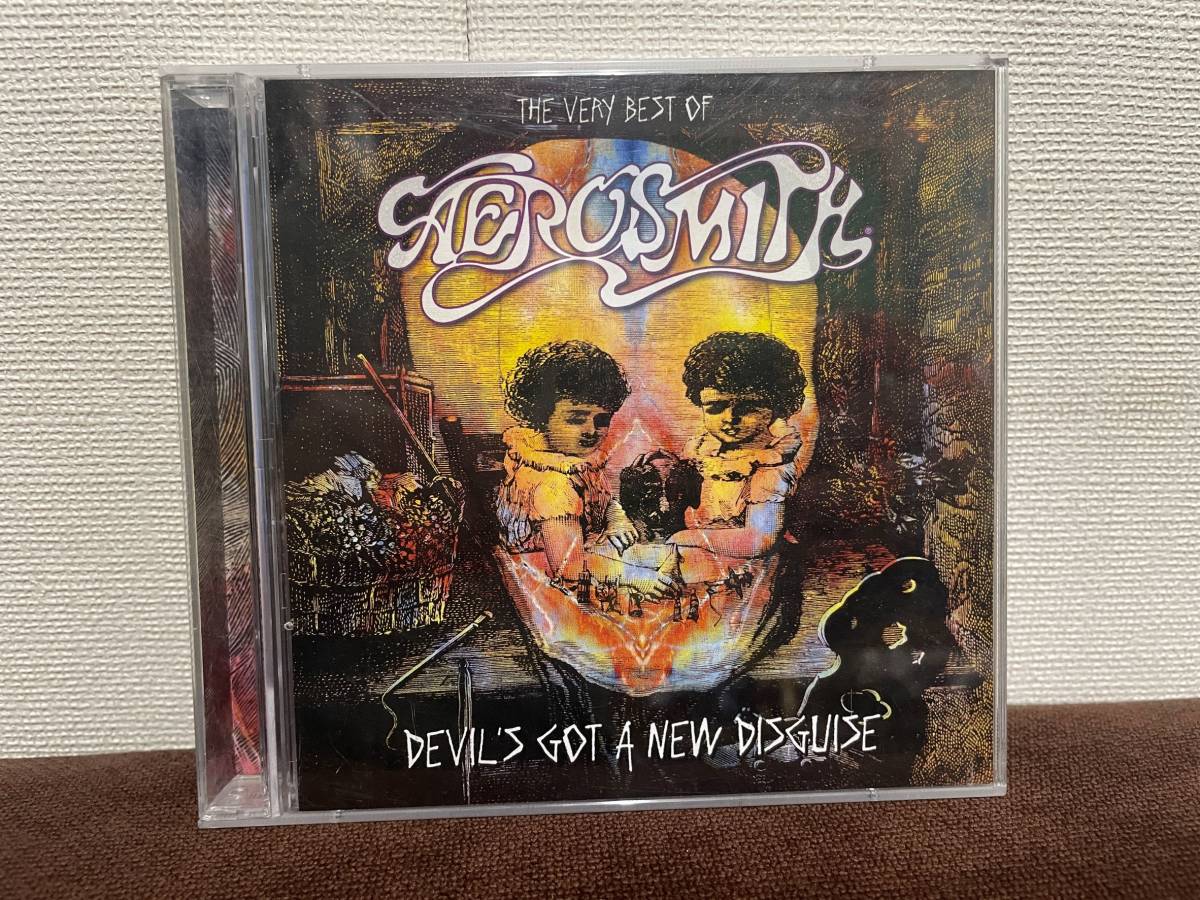 エアロスミス「ザ・ベリー・ベスト・オブ・エアロスミス　DEVIL'S GOT A NEW DISGUISE」DVD付きCD、初回盤／中古品_画像1