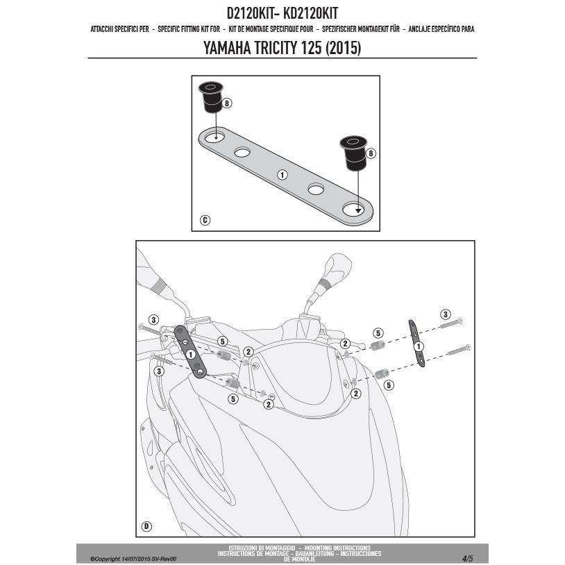 専門店 GIVI 2120DT スクリーン D2120KIT 取付キット ienomat.com.br