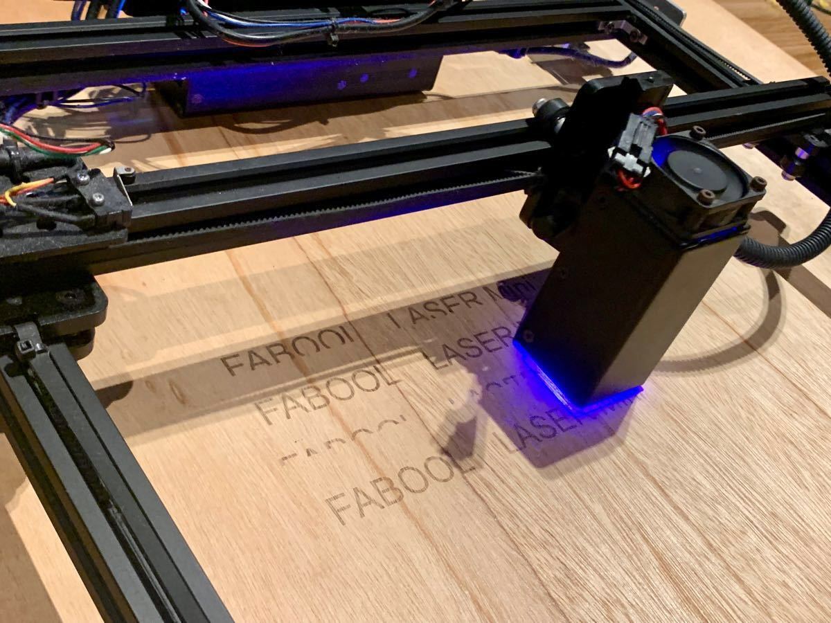 レーザー加工機 FABOOL Laser Mini 3.5w レーザー彫刻機