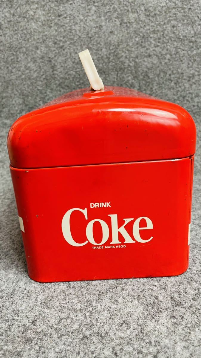 Coca-Cola コカ・コーラ コカコーラ 缶 ブリキ缶 赤 小物入れ ボックス インテリア s955_画像5