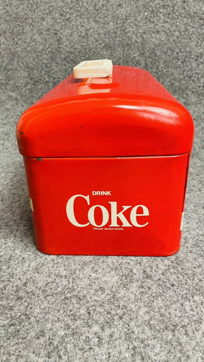 Coca-Cola コカ・コーラ コカコーラ 缶 ブリキ缶 赤 小物入れ ボックス インテリア s955_画像3