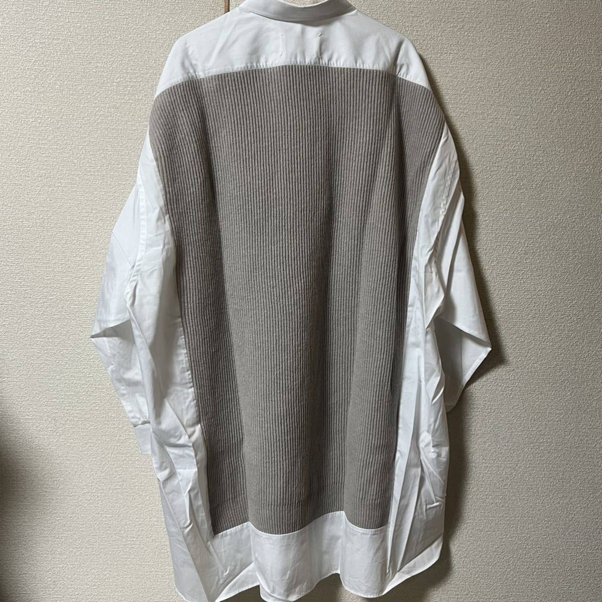 新品 MAISON MARGIELA メゾンマルジェラ Spliced ニット シャツドレス