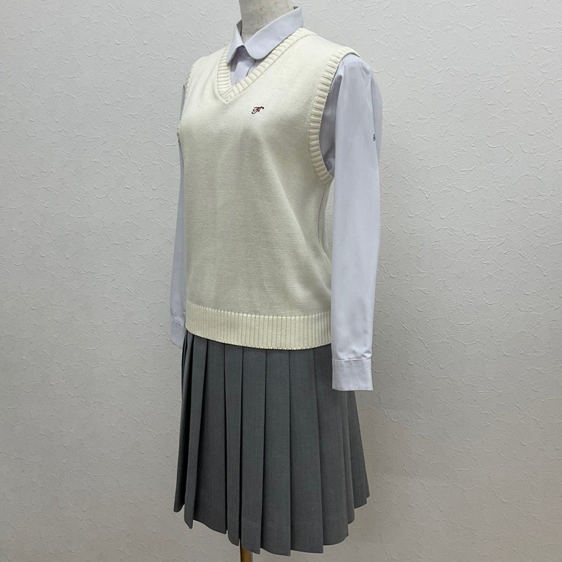 爆買い 英語 US641-1 (中古) /9/M/W63/ブレザー 7点セット 富山西高校 富山県 学生服
