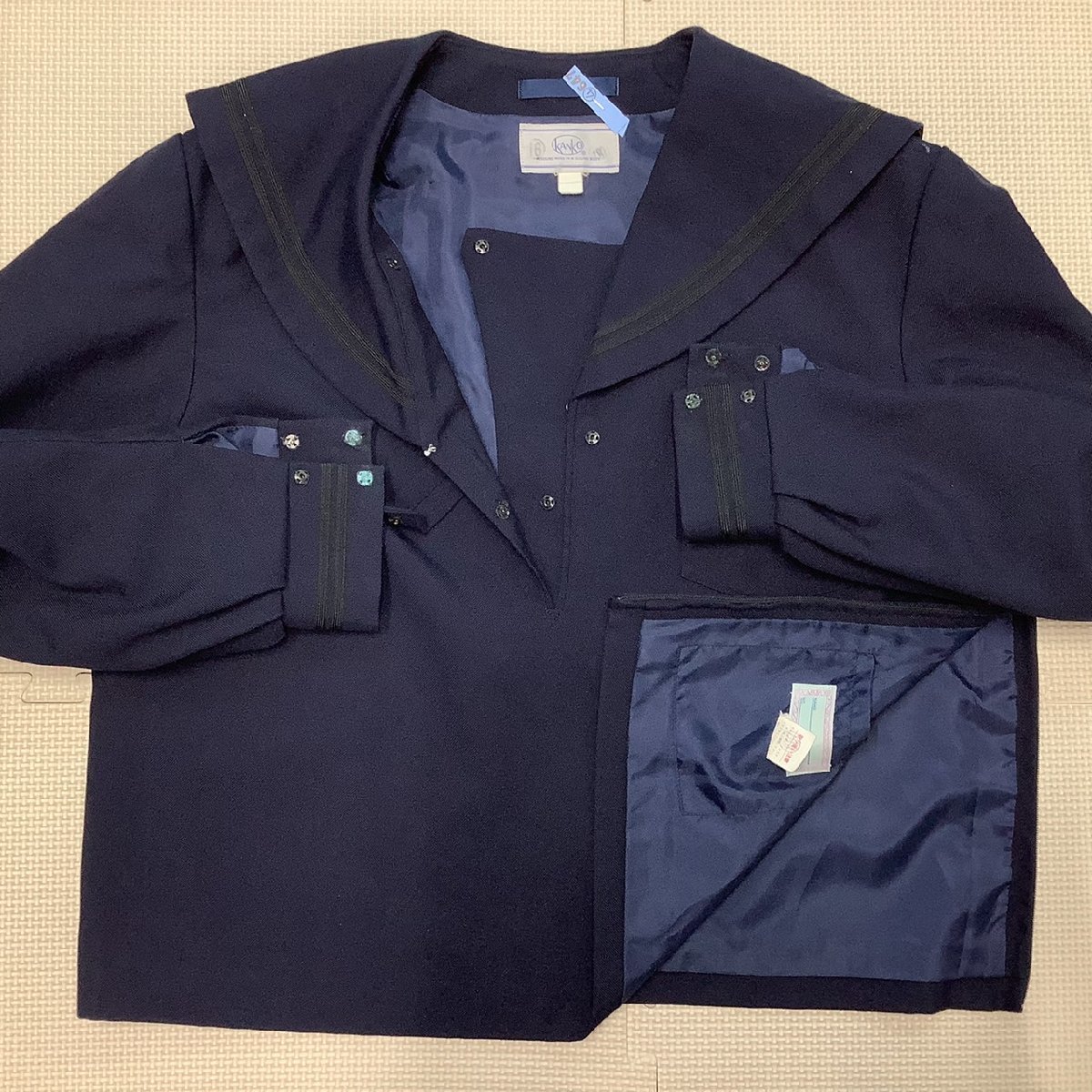 早割ex Y)I647 (中古) 上下 セーラー服 旧制服 本宮第二中学校 福島県 学生服