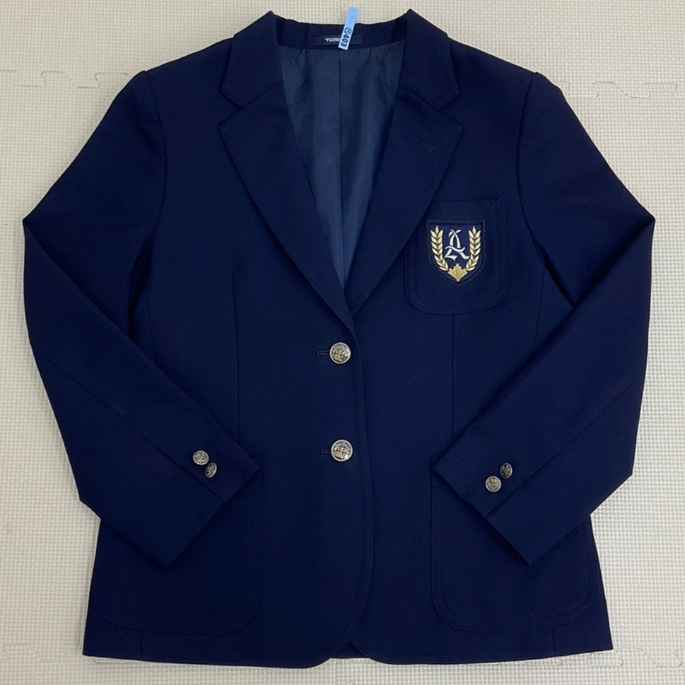 UT84-1 (中古) 栃木県 宇都宮市立 旭中学校 7点セット /旧制服/S/M/150/W63/ブレザー/ベスト/ブラウス/スカート/ネクタイ/夏冬/制服/学生服_画像2