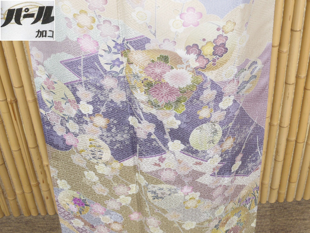 100%本物保証! 【京かんざし】t-675★特選訪問着 加賀花丸 清々 パールトン加工 新品仕立て上がり ★即決送料無料!★ 仕立て上がり 100%本物保証! 【京かんざし】t-675★特選訪問着 加賀花丸 清々 パールトン加工 新品仕立て上がり ★即決送料無料!★ 仕立て上がり