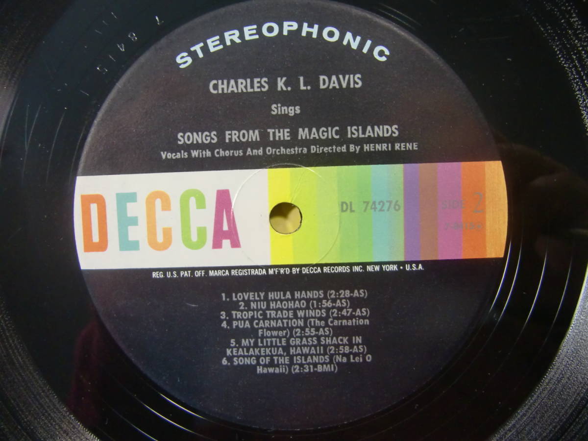 【 ハワイ HAWAII 】CHARLES K.L. DAVIS チャールズ・K・L・デイビス / Sings Songs From The Magic Islands_画像9