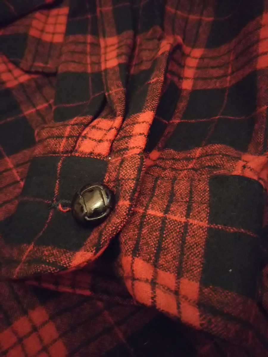 ペンドルトン PENDLETONビンテージ vintage ウール ジャケット レア バージンウール ヘビーチェック US ビンテージ made in USA 赤黒_画像7