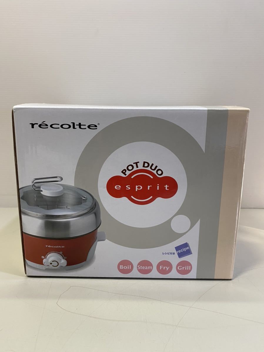 ◆中古現状品◆ recolte レコルテ ポットデュオ エスプリ 1台4役 ミニサイズ 調理器具 電気グリル鍋_画像8