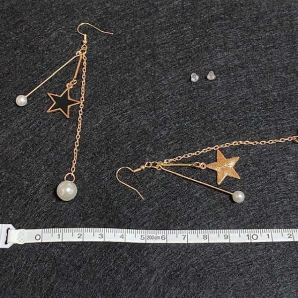 ピアス 星 パール メンズ レディース ヴィンテージ 韓国 アクセサリー ノーブランド #C392-2_画像2