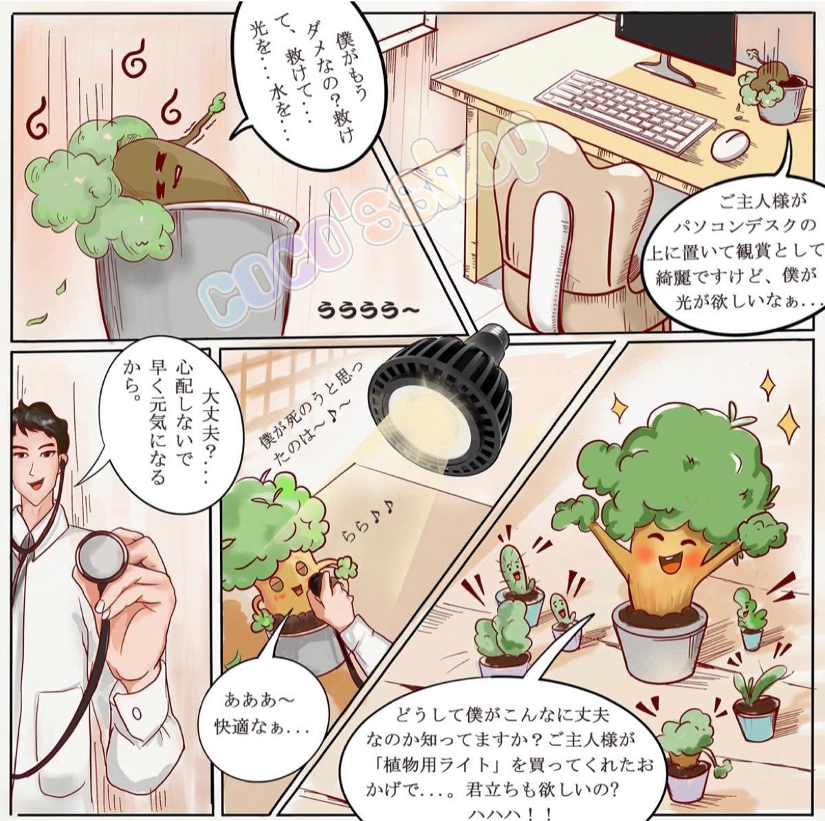 30W COBLED 植物育成ライト　選べる2色　太陽光　フルスペクトル　観葉植物　アクアリウムにも 高輝度 LED照明器具 