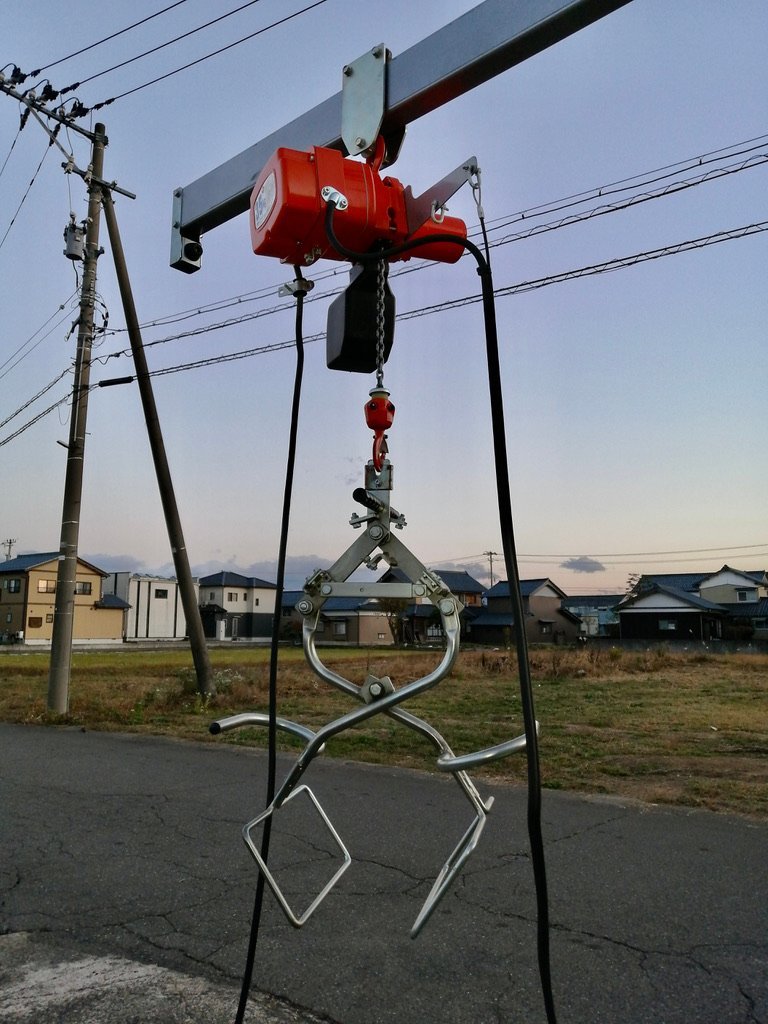 岡山農栄社 ライスホルダー RHL-2000 35キロ 100V 米袋キャッチャー 