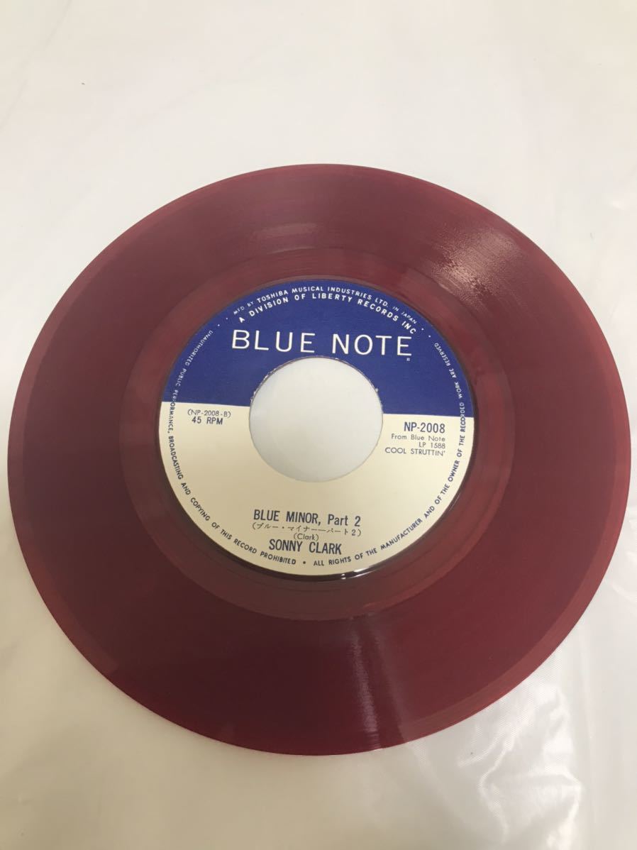 ◎A020◎EP レコード ソニー・クラーク Sonny Clark/ブルーマイナー Blue Minor part1/part2 BLUE NOTE ブルーノート 赤盤_画像4