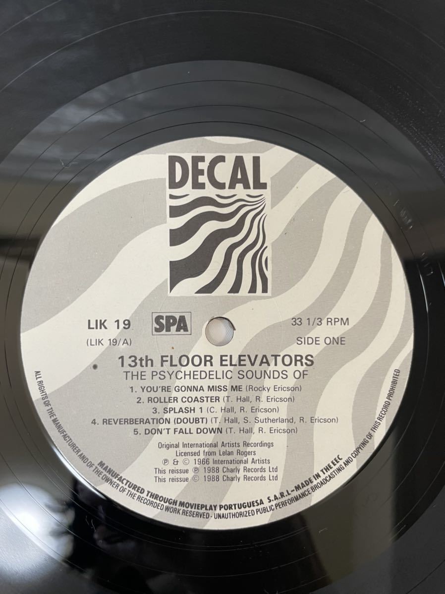●A185●LP レコード THE 13TH FLOOR ELEVATORS 13thフロア・エレベーターズ THE PSYCHEDELIC SOUNDS OFの画像5
