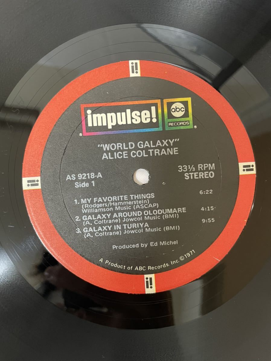 ○A659○LP レコード 直輸入盤 Alice Coltrane World Galaxy 世界銀河