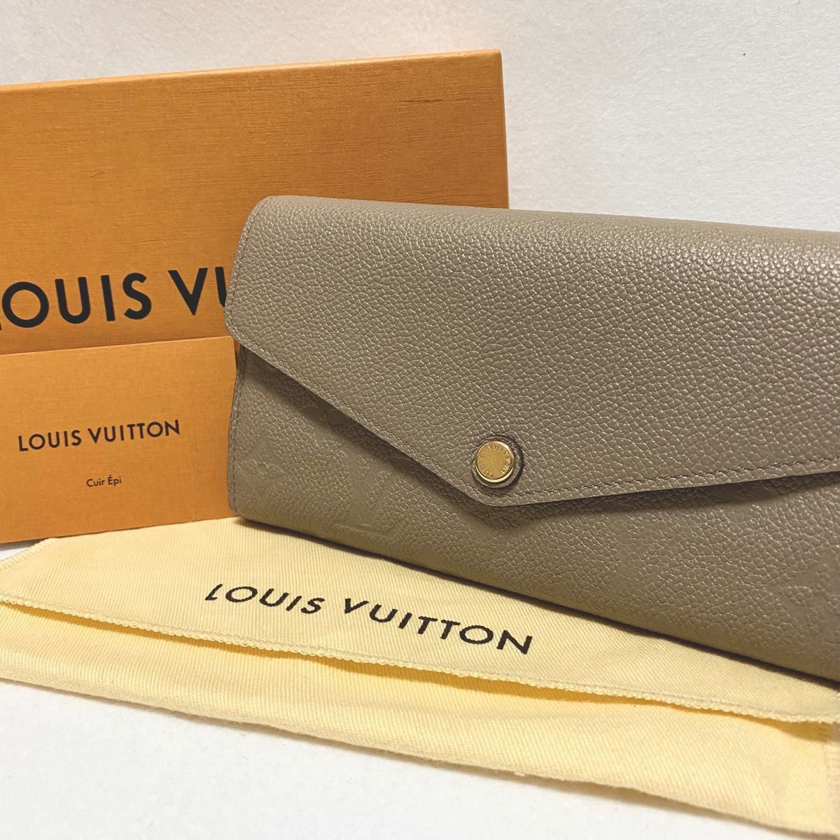 【美品】 付属品付 LOUIS VUITTON ルイヴィトン モノグラム アンプラント ポルトフォイユサラ 長財布 トュルトレール