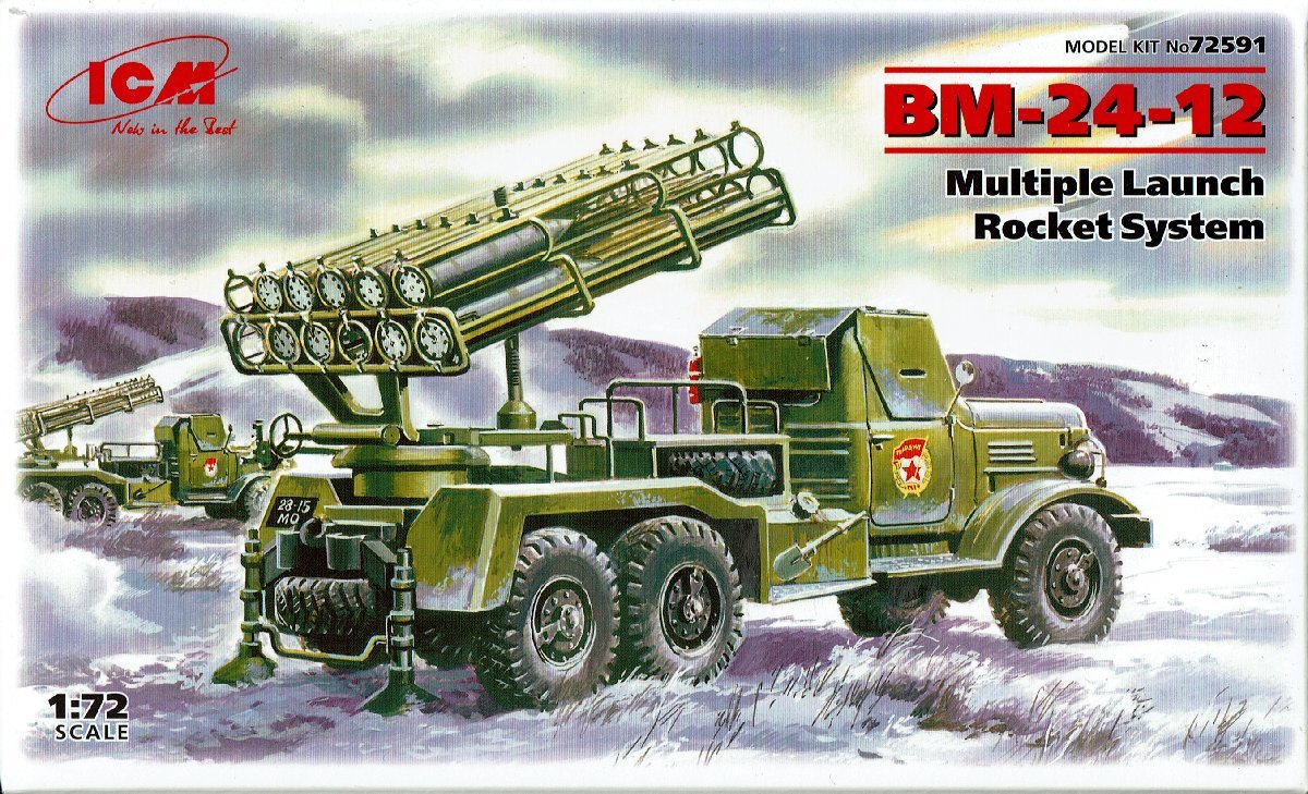 BM-24-12 many connected equipment Rocket system 1/72 ICM