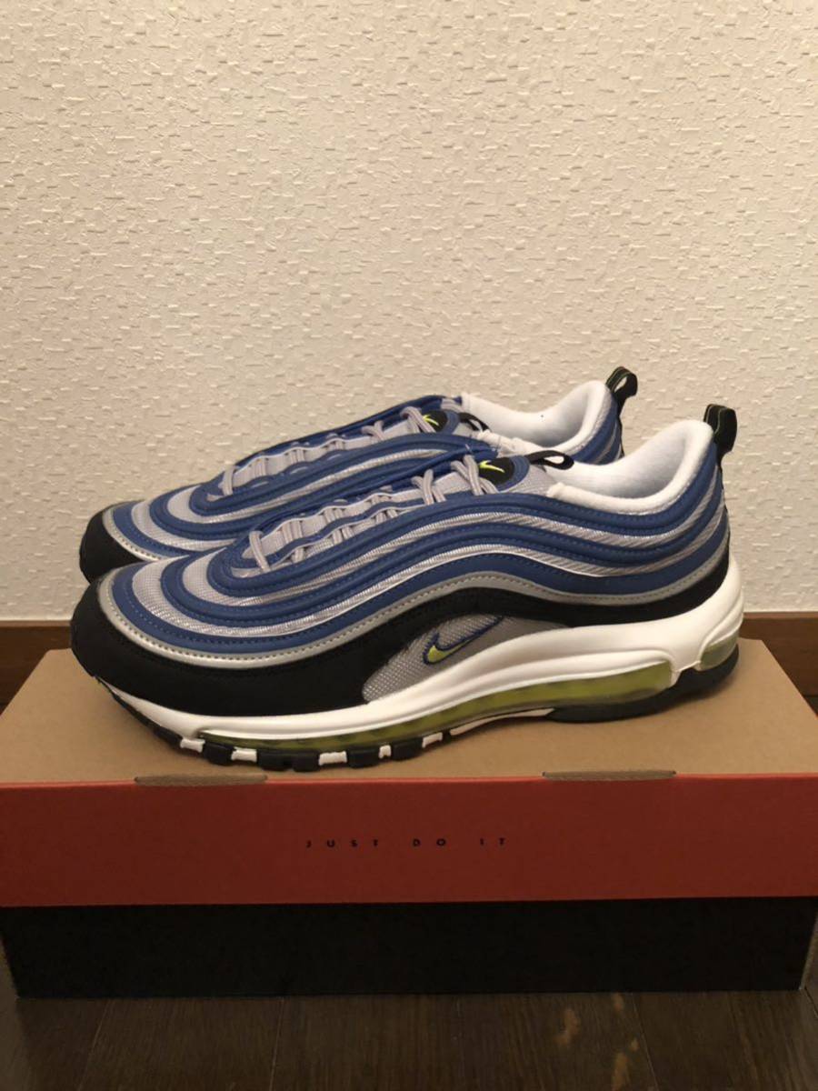 NIKE ナイキ エアマックス97 OG ウィメンズ27.5cm ブルー イエロー シルバー AIRMAXの画像1